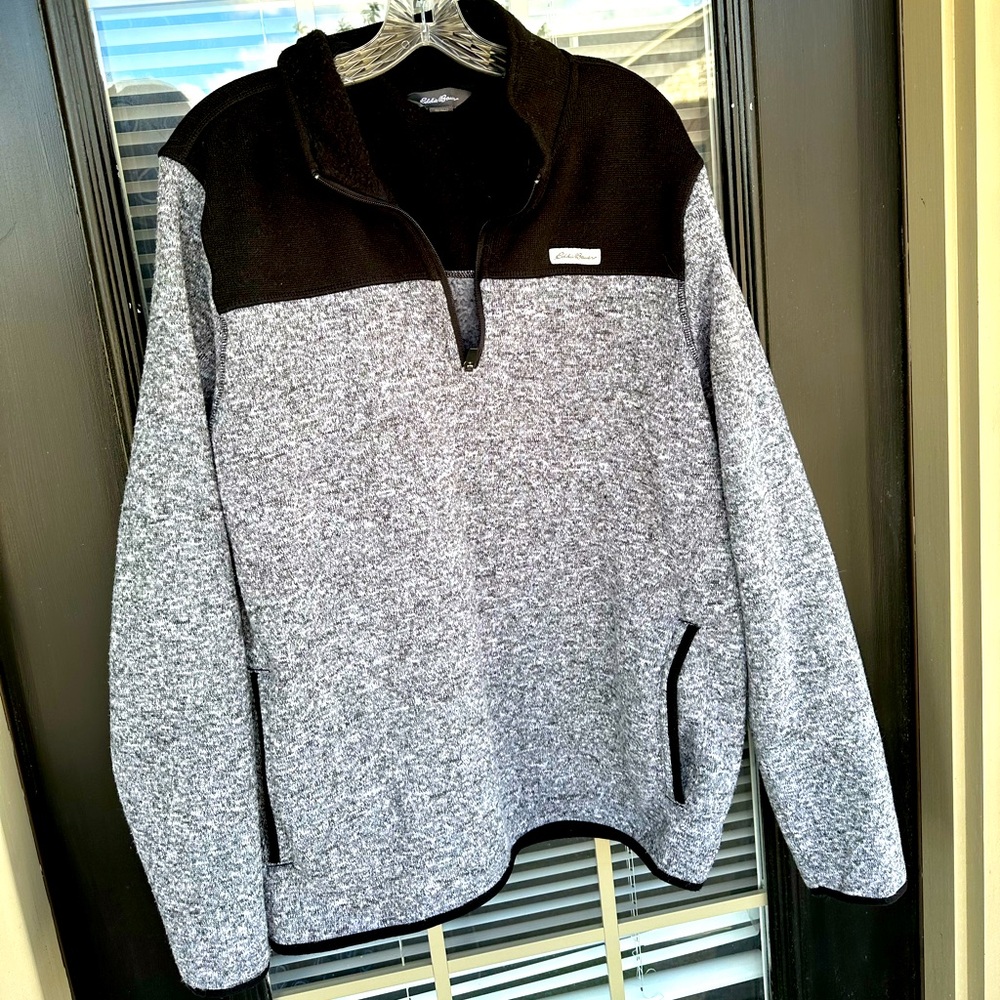 EUC Eddie Bauer 1/4 Mock neck pullover sweater